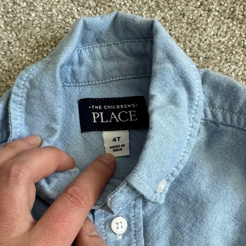 The Children's Place Sky Blue Button-Down Shirt